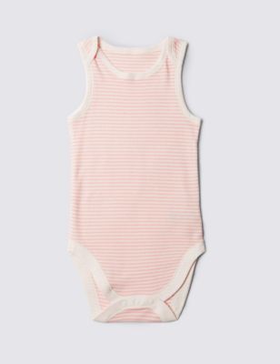 Pink Stripe Sleeveless Bodysuit &#40;3-8 Years&#41;